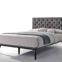 VIG Modrest Gibson Modern Grey Fabric Bed Bedroom