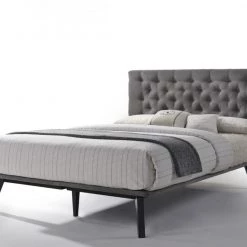 VIG Modrest Gibson Modern Grey Fabric Super King 76