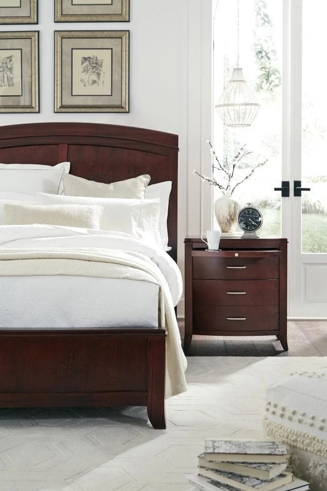 Modus Furniture Brighton Nightstand With Charging Station Bedroom