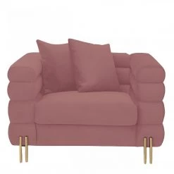 VIG Divani Casa Branson - Pink Velvet Accent Chair