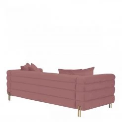 VIG Living Room Divani Casa Branson - Pink Velvet Sofa