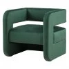 VIG Modrest Brenda Modern Dark Green Accent Chair By Hollywood Glam Living Room