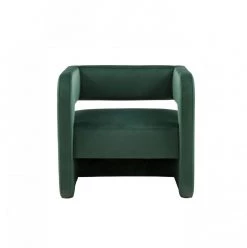 VIG Modrest Brenda Modern Dark Green Accent Chair By Hollywood Glam Living Room