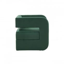 VIG Modrest Brenda Modern Dark Green Accent Chair By Hollywood Glam Living Room