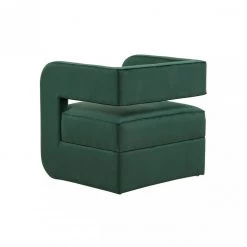 VIG Modrest Brenda Modern Dark Green Accent Chair By Hollywood Glam Living Room