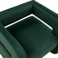 VIG Modrest Brenda Modern Dark Green Accent Chair By Hollywood Glam Living Room