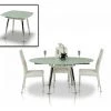 VIG Modrest Brunch Modern White Extendable Dining Table Dining Room