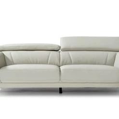 VIG Living Room Divani Casa Brustle Modern Light Grey Eco-Leather Sofa Set