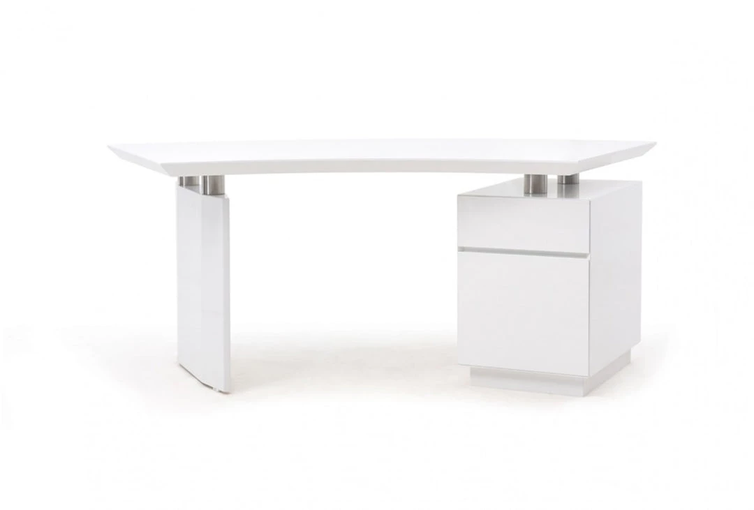 VIG Modrest Stanford Modern White Office Desk