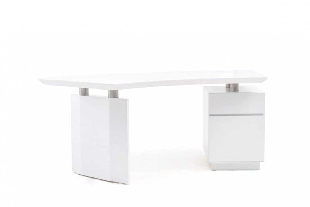 VIG Modrest Stanford Modern White Office Desk