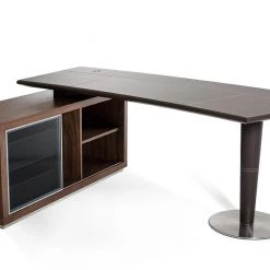 VIG Living Room Modrest Lincoln - Modern Office Desk And Side Storage Cabinet