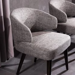 VIG Modrest Carlton Modern Grey Fabric Dining Chair