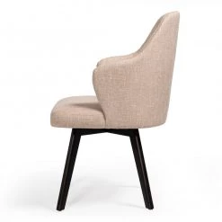 VIG A&X Caligari Modern Beige Fabric Dining Chair (Set Of 2)