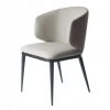 VIG Modrest Caplan - Modern Beige Leatherette Dining Armchair Dining Room