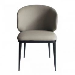 VIG Modrest Caplan - Modern Beige Leatherette Dining Armchair Dining Room