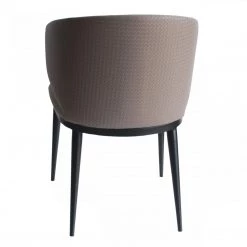 VIG Modrest Caplan - Modern Beige Leatherette Dining Armchair Dining Room