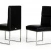 VIG A&X Carla - Modern Black Leatherette Dining Chair (Set Of 2) Dining Room