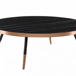 VIG Modrest Cayson - Modern Black Ceramic Coffee Table By Hollywood Glam