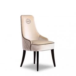 VIG Dining Room A&X Talin Modern Off-White Velour Dining Chair
