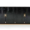 VIG A&X Talin Modern Black Crocodile & Rosegold Buffet Living Room