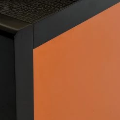 VIG A&X Talin Modern Black Crocodile & Rosegold Buffet Living Room