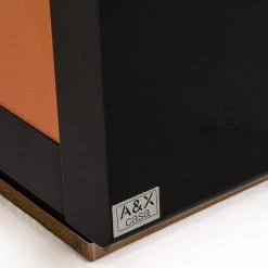 VIG A&X Talin Modern Black Crocodile & Rosegold Buffet Living Room