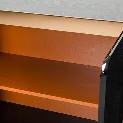 VIG A&X Talin Modern Black Crocodile & Rosegold Buffet Living Room