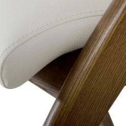 VIG Dining Room Modrest Lucas Modern Cream & Walnut Dining Chair