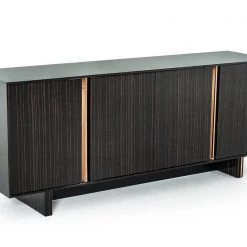 VIG Modrest Chadwick Modern Ebony & Rosegold Buffet