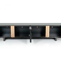 VIG Modrest Chadwick Modern Ebony & Rosegold TV Stand
