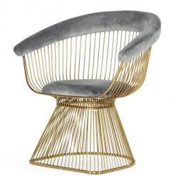 VIG Dining Room Modrest Chandler - Modern Velvet & Gold Dining Chair