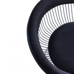 VIG Modrest Chandler - Modern Black Velvet & Black Stainless Steel Dining Chair Dining Room