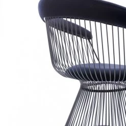 VIG Modrest Chandler - Modern Black Velvet & Black Stainless Steel Dining Chair Dining Room