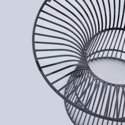 VIG Modrest Chandler - Modern Round Glass & Black Stainless Steel Dining Table Dining Room