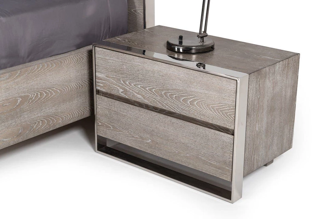 VIG Modrest Arlene Modern Grey Elm Nightstand