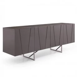 VIG Modrest Chrysler - Modern Grey High Gloss Buffet Living Room