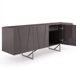 VIG Modrest Chrysler - Modern Grey High Gloss Buffet Living Room