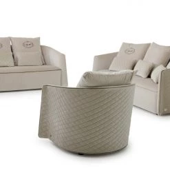 VIG A&X Talin Modern Beige Fabric Sofa Set