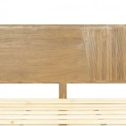 VIG Modrest Claire - Contemporary Natural Light Mocha Acacia Bed By Hollywood Glam