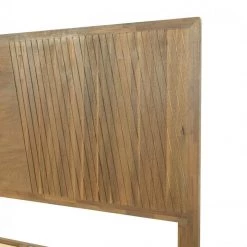 VIG Modrest Claire - Contemporary Natural Light Mocha Acacia Bed By Hollywood Glam