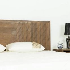 VIG Modrest Claire - Contemporary Natural Light Mocha Acacia Bed By Hollywood Glam