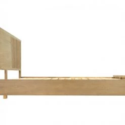 VIG Modrest Claire - Contemporary Natural Light Mocha Acacia Bed By Hollywood Glam