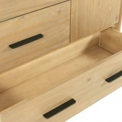 VIG Modrest Claire - Contemporary Natural Light Mocha Acacia Chest By Hollywood Glam