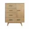 VIG Modrest Claire - Contemporary Natural Light Mocha Acacia Chest By Hollywood Glam