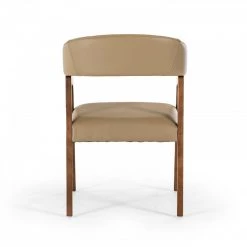 VIG Modrest Clive Modern Taupe & Walnut Dining Chair