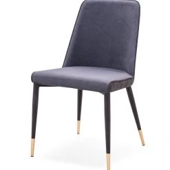 VIG Modrest Clyburn - Modern Dark Grey Dining Chair (Set Of 2) Dining Room