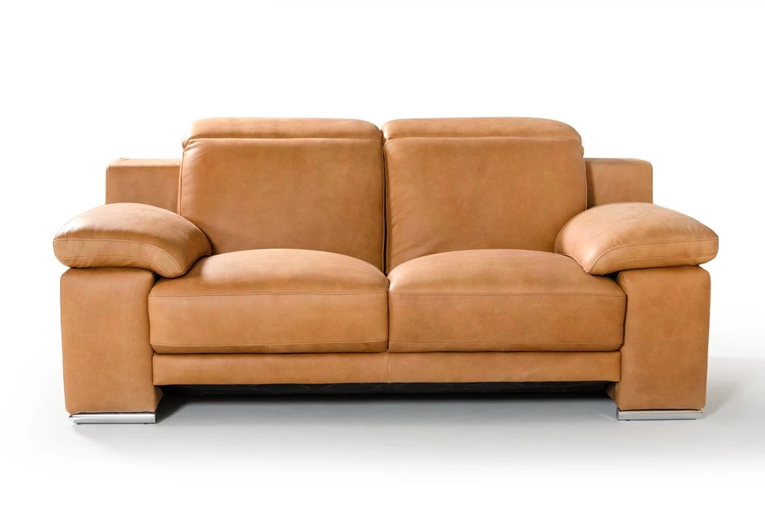 VIG Estro Salotti Evergreen Italian Modern Leather Sofa Set Living Room