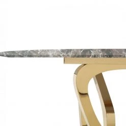 VIG Modrest Colton - Modern Brown & Gold Dining Table