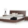 VIG Nova Domus Conner Modern Dark Walnut & Faux Concrete Bed Beds & Headboards