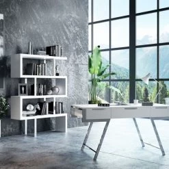 VIG Modrest Dessart Modern White Gloss Desk Office